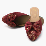 Women's Banto Slipper - Maroon, Women Slippers, Chase Value, Chase Value