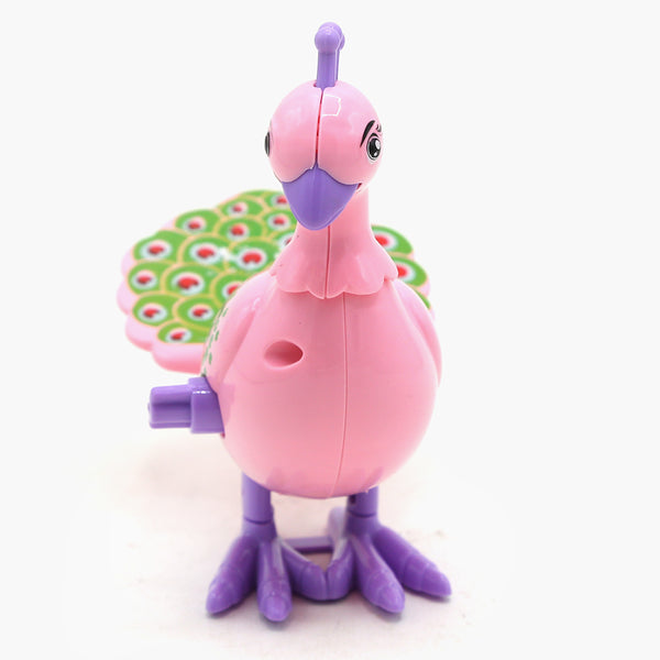 Jumping Peacock Toy - Pink