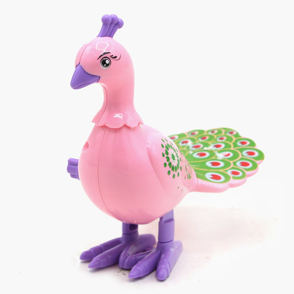 Jumping Peacock Toy - Pink