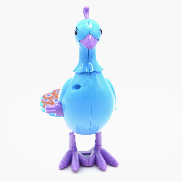 Jumping Peacock Toy - Blue