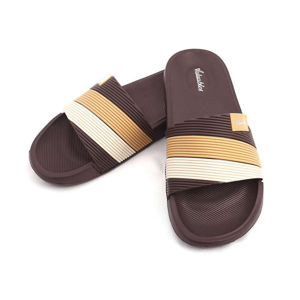 Valuable Open-toe Men's Slider - Brown, Men's Slippers, Chase Value, Chase Value