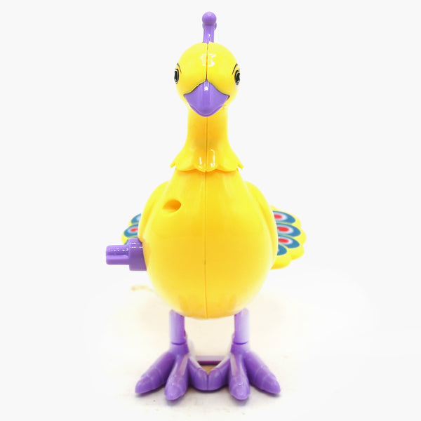 Jumping Peacock Toy - Yellow