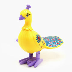 Jumping Peacock Toy - Yellow, Non-Remote Control, Chase Value, Chase Value