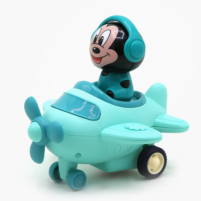 Mickey Airplane Toy - Cyan, Non-Remote Control, Chase Value, Chase Value