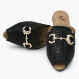 Girls Banto Slipper - Black, Girls Slippers, Chase Value, Chase Value