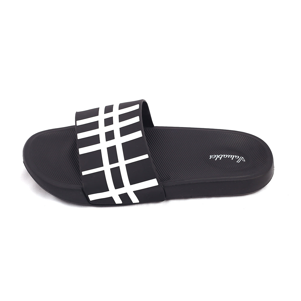 Valuable Open-toe Men's Slider- Black, Men's Slippers, Chase Value, Chase Value
