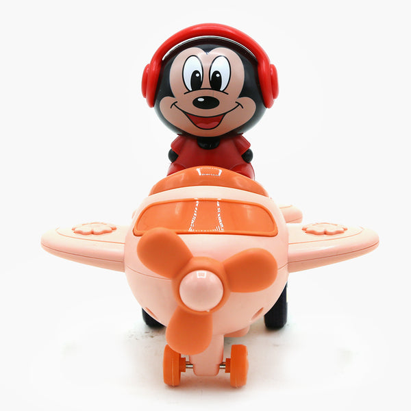 Mickey Airplane Toy - Peach