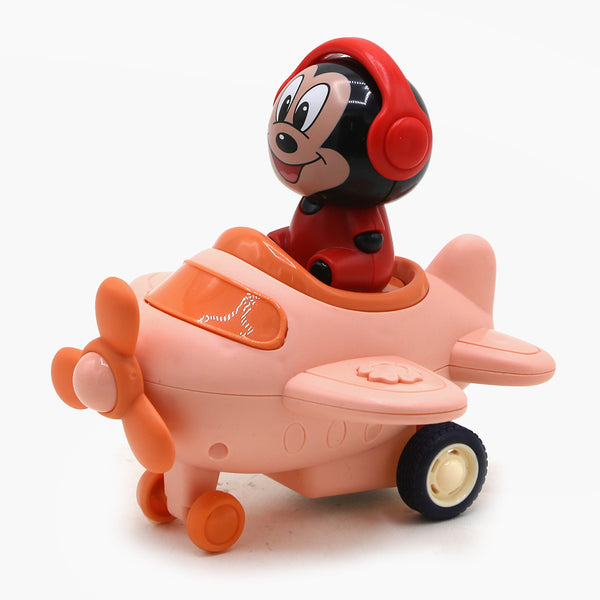 Mickey Airplane Toy - Peach
