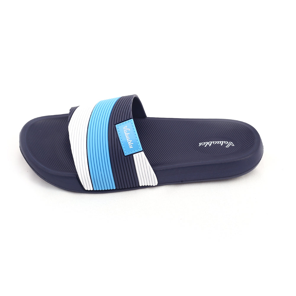 Valuable Open-toe Men's Slider - Navy Blue, Men's Slippers, Chase Value, Chase Value