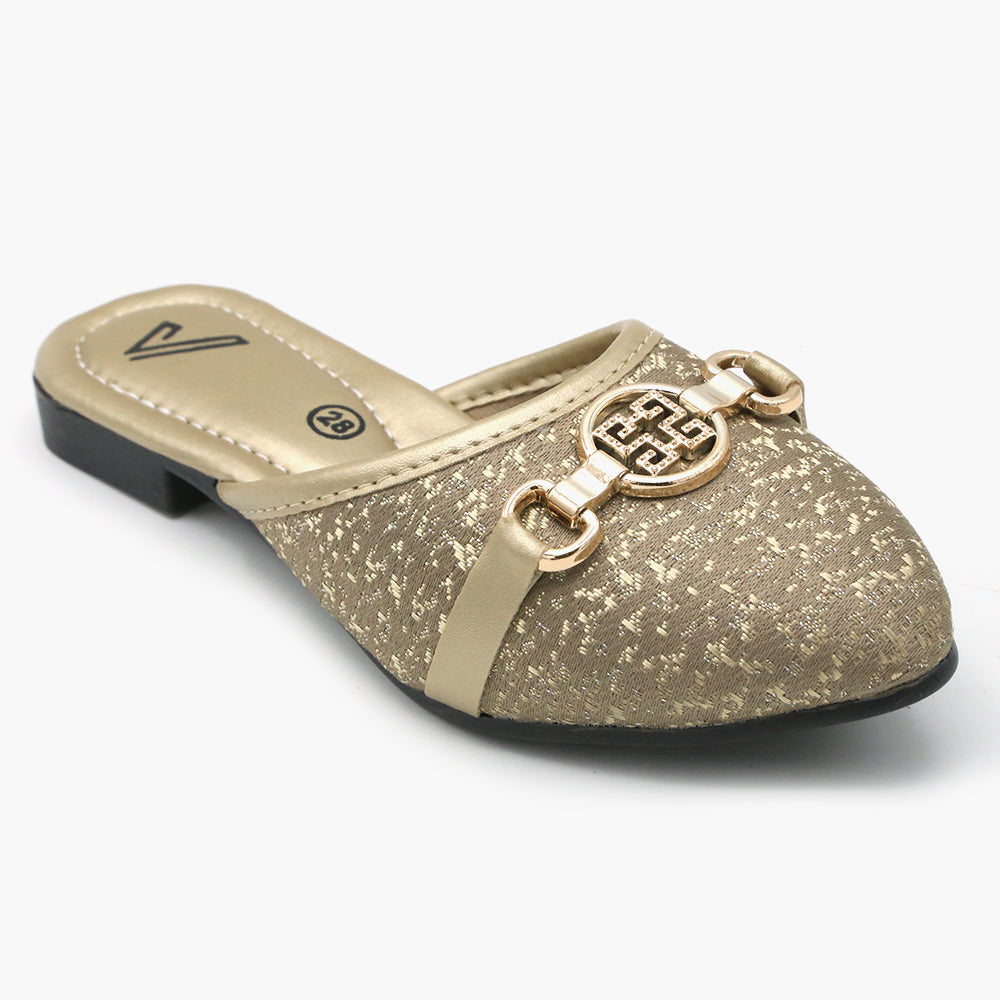 Girls Banto Slipper - Fawn, Girls Slippers, Chase Value, Chase Value