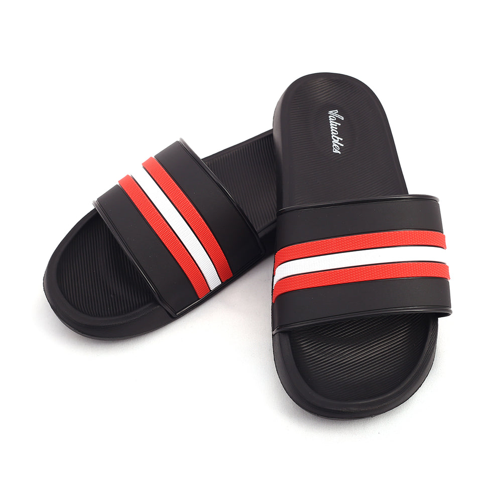 Valuable Open-toe Men's Slider - Black, Men's Slippers, Chase Value, Chase Value