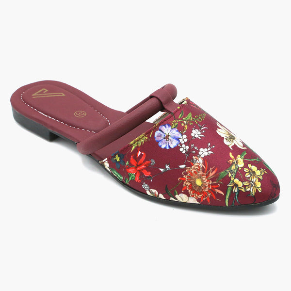 Women's Banto Slipper - Maroon, Women Slippers, Chase Value, Chase Value