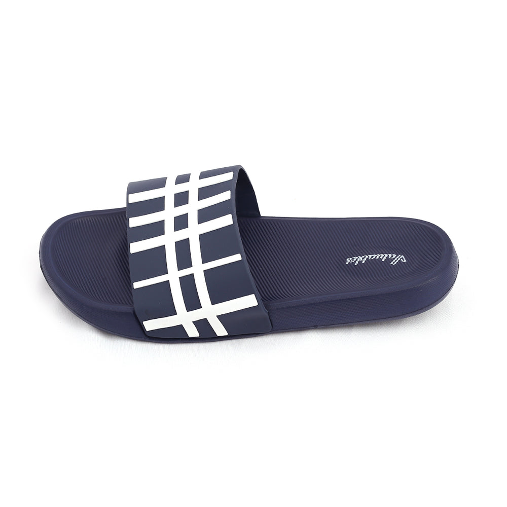 Valuable Open-toe Men's Slider - Navy Blue, Men's Slippers, Chase Value, Chase Value