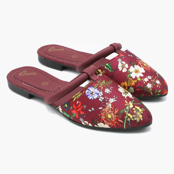 Women's Banto Slipper - Maroon, Women Slippers, Chase Value, Chase Value