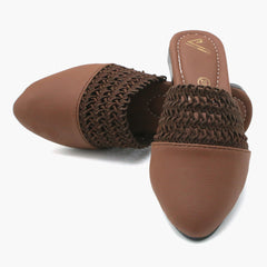 Girls Banto Slipper - Brown