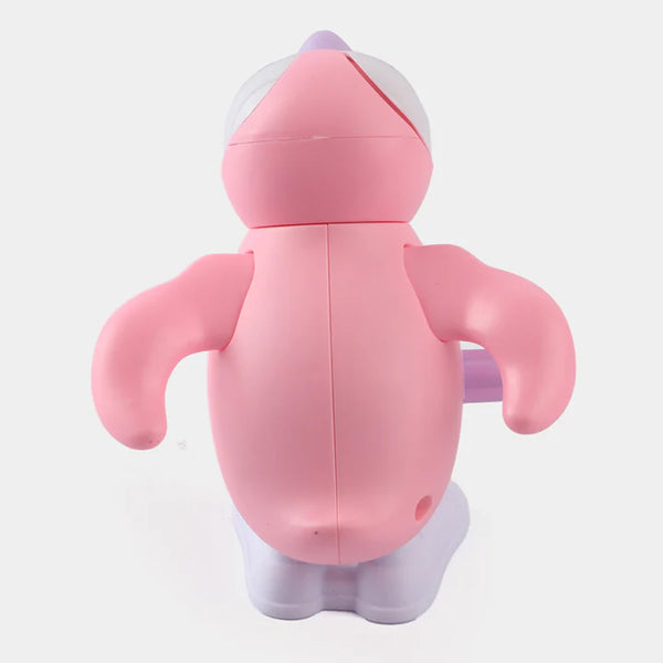 Jumping Penguin Toy - Pink