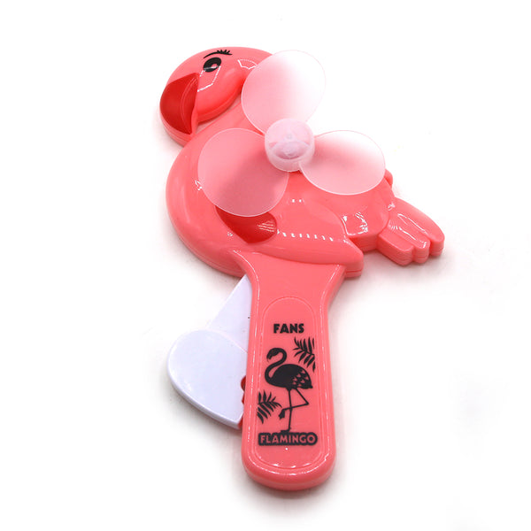 Flamingo Hand Pressed Fan Toy - Peach