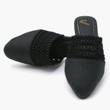 Girls Banto Slipper - Black, Girls Slippers, Chase Value, Chase Value