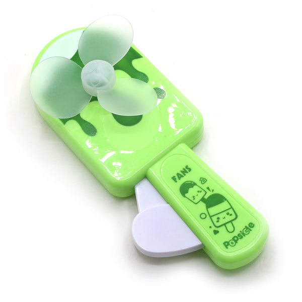 Ice Cream Hand Pressed Fan Toy - Green