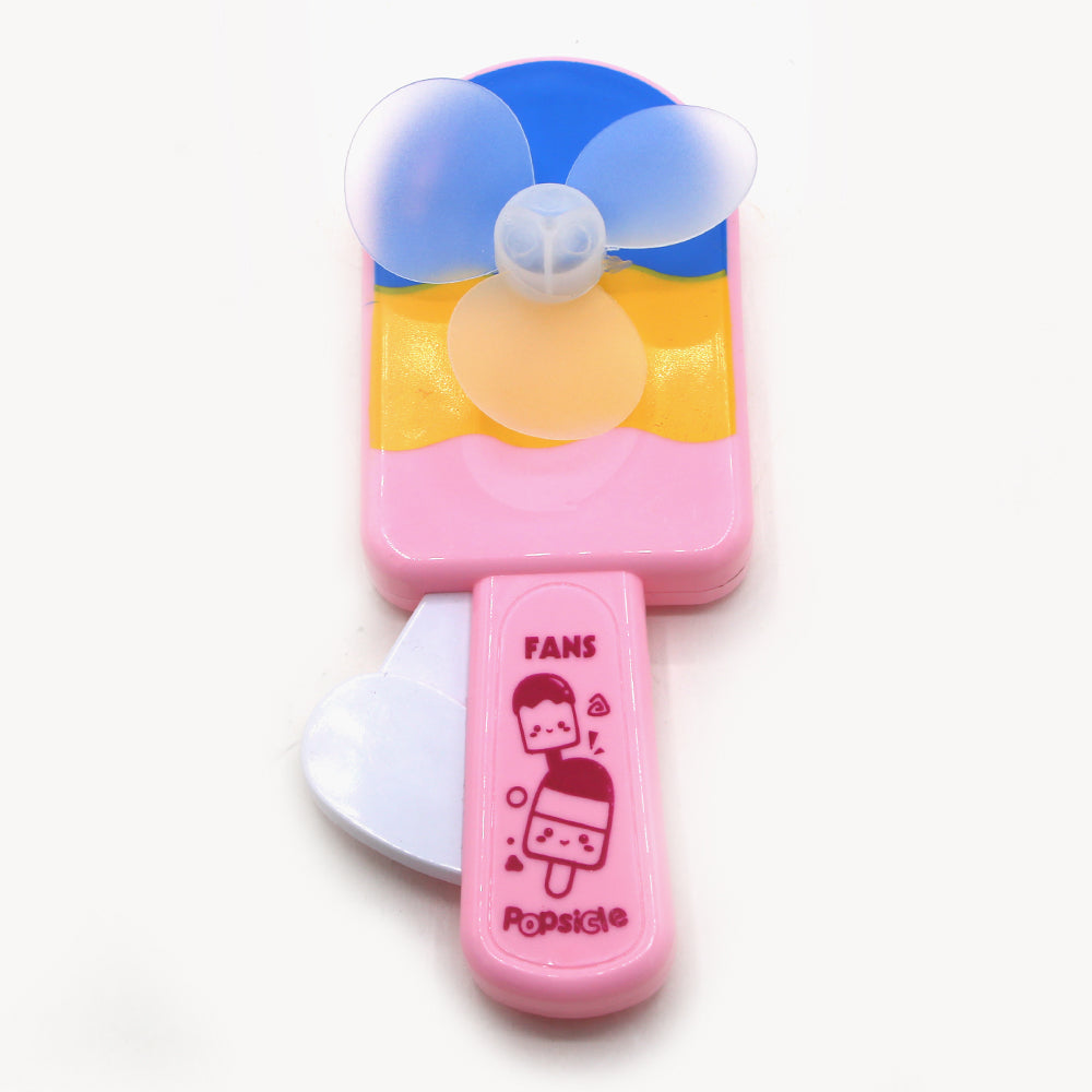 Ice Cream Hand Pressed Fan Toy - Pink, Newborn Rattles & Toys, Chase Value, Chase Value