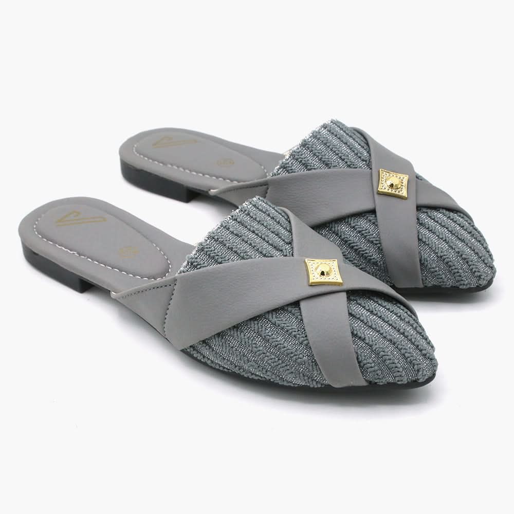 Women's Banto Slipper - Grey, Women Slippers, Chase Value, Chase Value