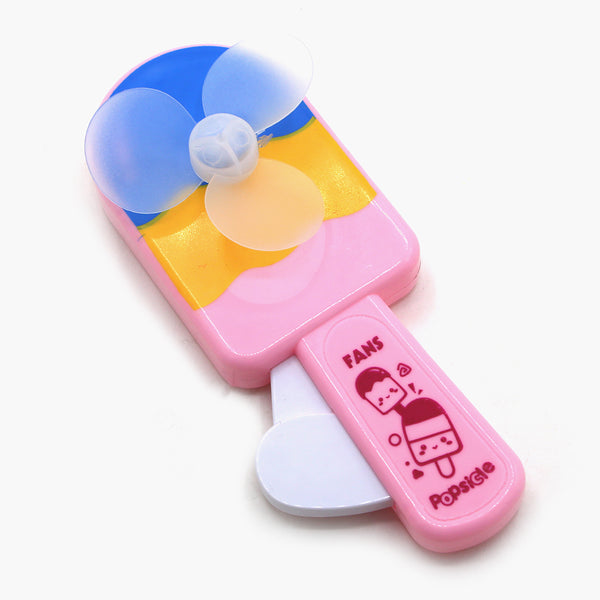 Ice Cream Hand Pressed Fan Toy - Pink