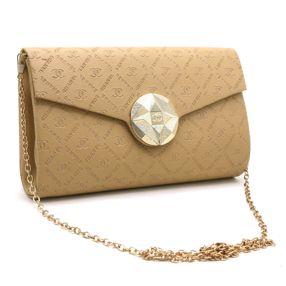 Women's Shoulder Bag - 6971 - Beige, Women Bags, Chase Value, Chase Value