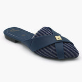 Women's Banto Slipper - Navy Blue, Women Slippers, Chase Value, Chase Value
