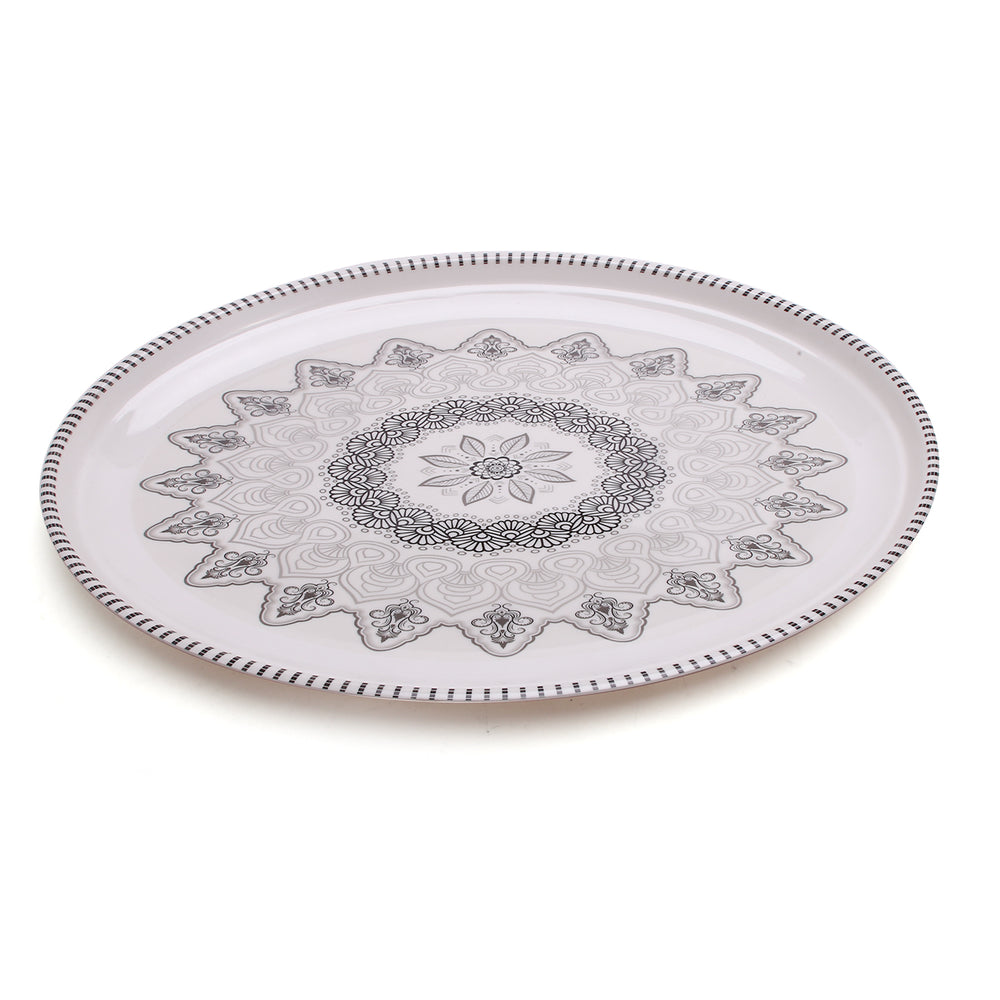 Sky Melamine Double Glaze Dish - Grey, Tray, Chase Value, Chase Value