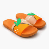 Women's Slider - Orange, Women Slippers, Chase Value, Chase Value