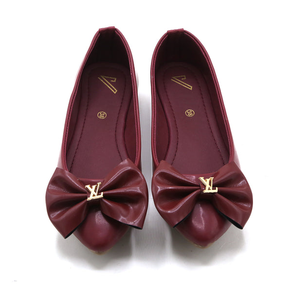 Women's Pumps - Maroon