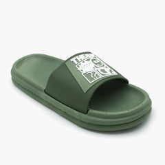 Men's Slider - Green, Men's Slippers, Chase Value, Chase Value