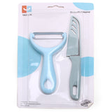 Peeler & Knife Set - Sky Blue, Kitchen Tools, Chase Value, Chase Value