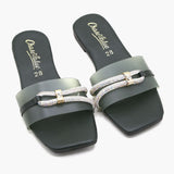 Girls Slipper - Green, Girls Slippers, Chase Value, Chase Value