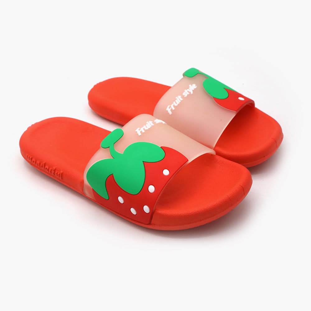 Women's Slider - Red, Women Slippers, Chase Value, Chase Value