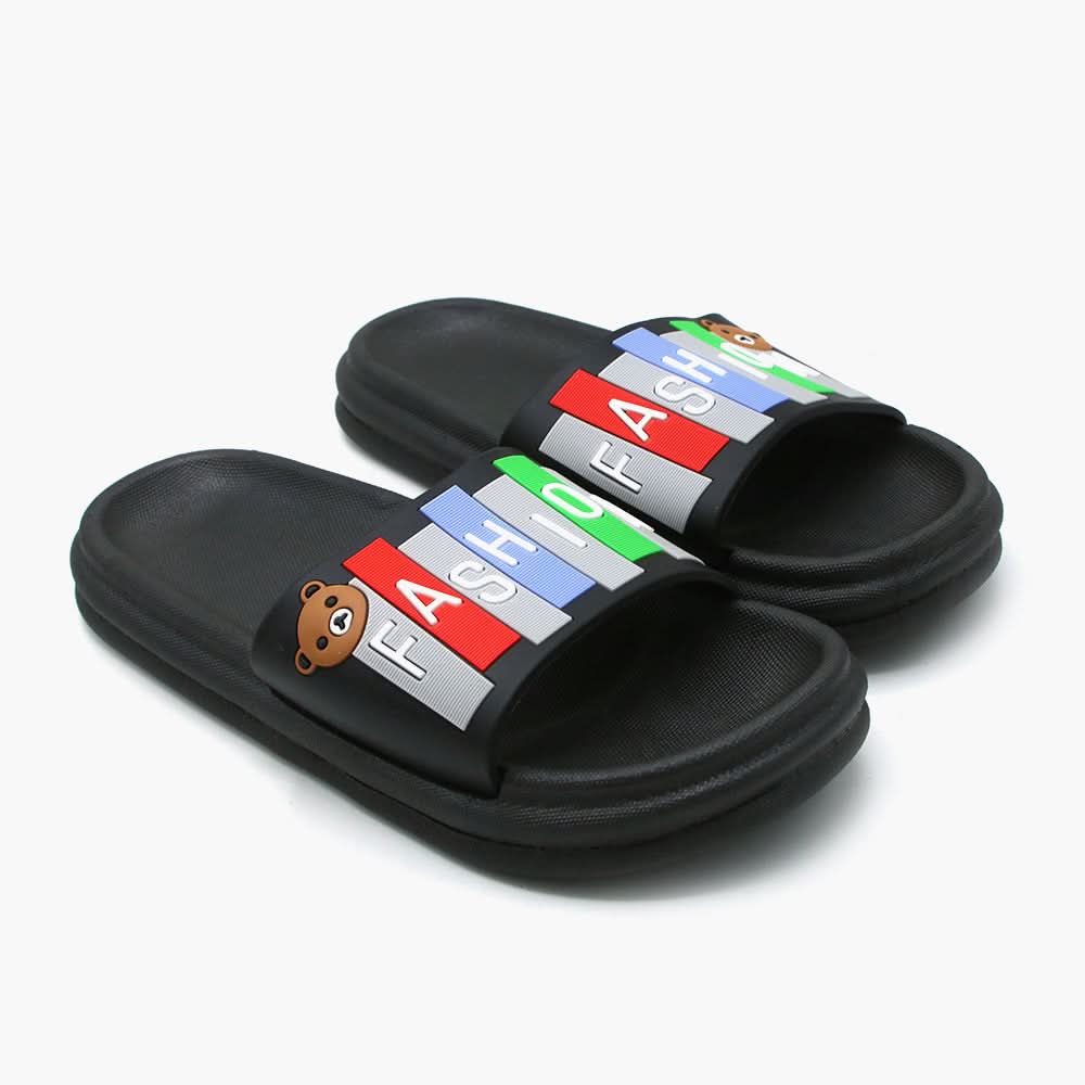 Men's Slider - Black, Men's Slippers, Chase Value, Chase Value