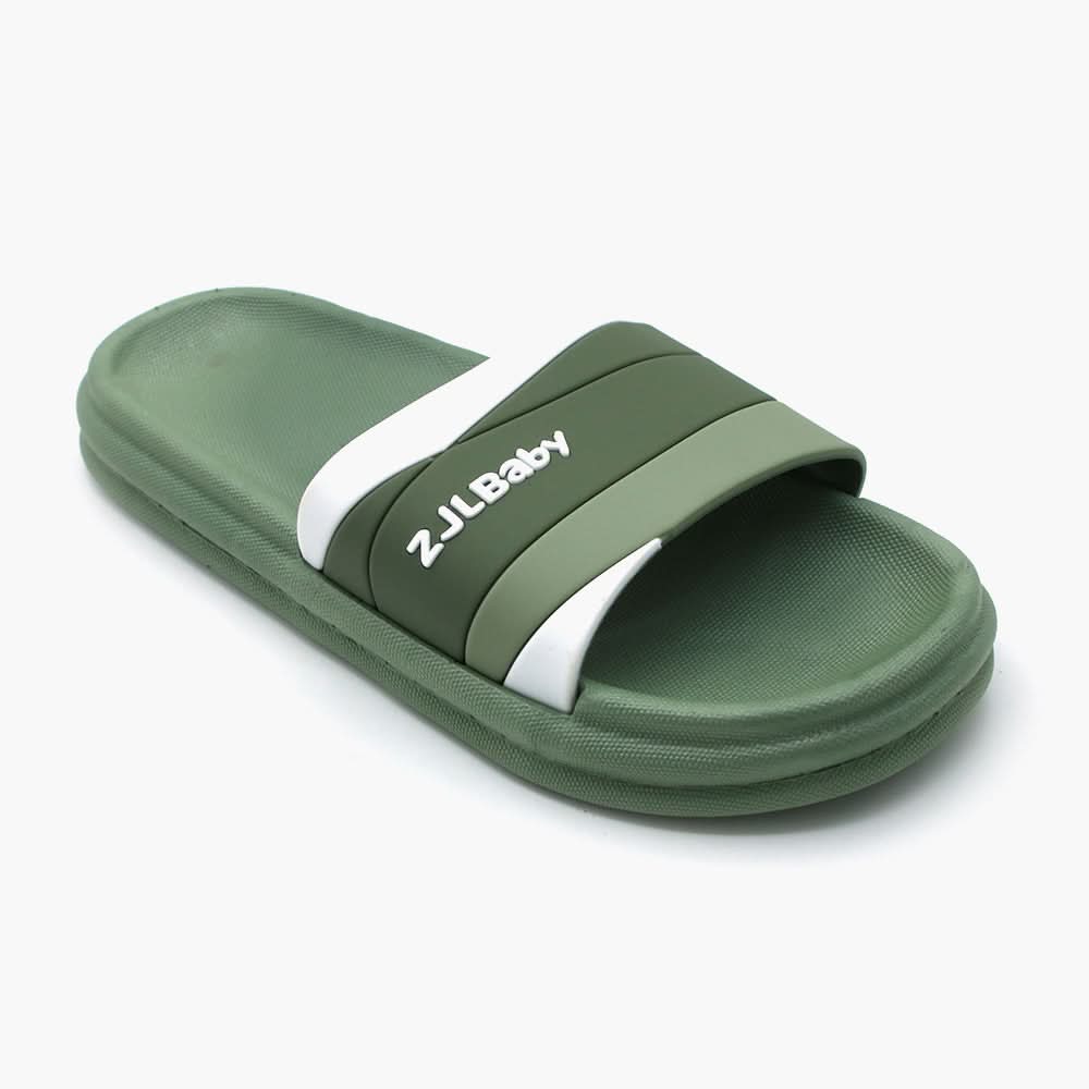 Men's Slider - Green, Men's Slippers, Chase Value, Chase Value