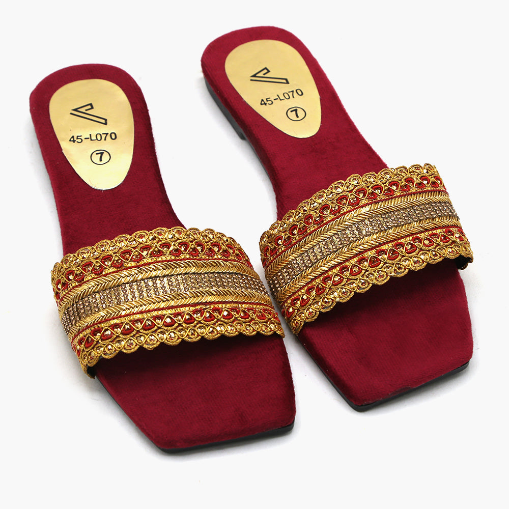 Women's Slipper - Maroon, Women Slippers, Chase Value, Chase Value