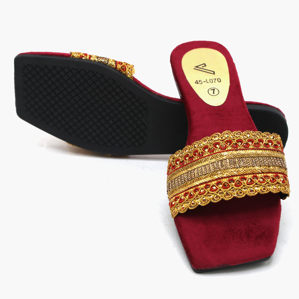 Women's Slipper - Maroon, Women Slippers, Chase Value, Chase Value