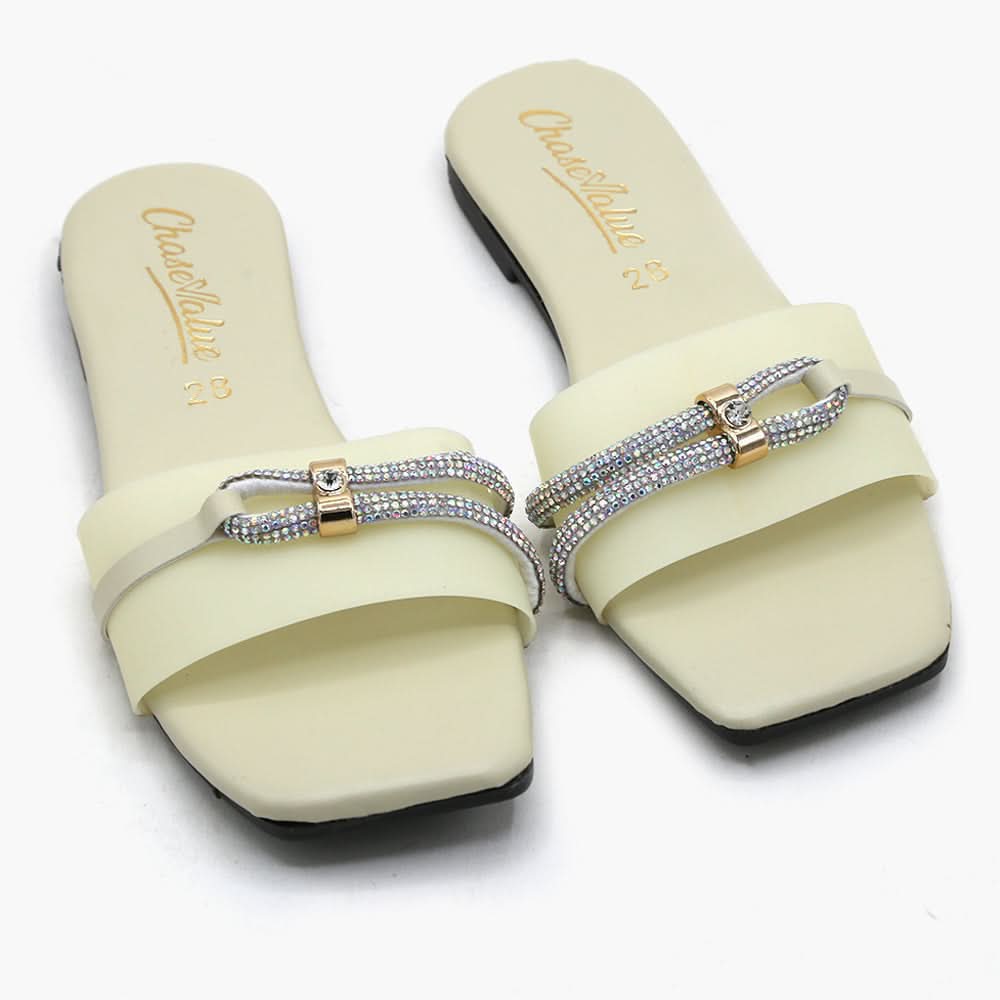 Girls Slipper - Yellow, Girls Slippers, Chase Value, Chase Value