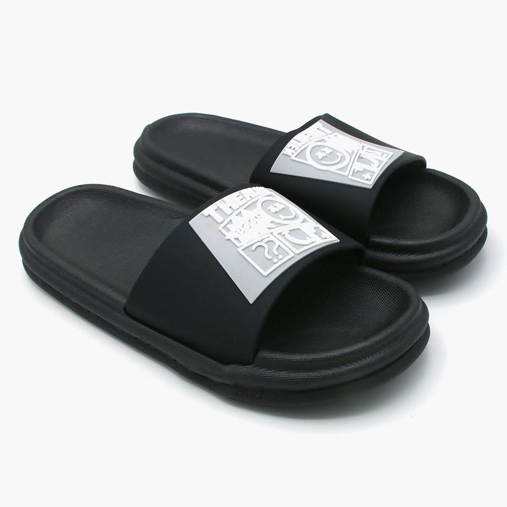 Men's Slider - Black, Men's Slippers, Chase Value, Chase Value