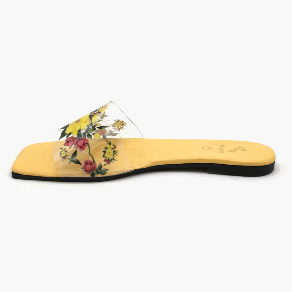 Women's Slipper - Yellow, Women Slippers, Chase Value, Chase Value