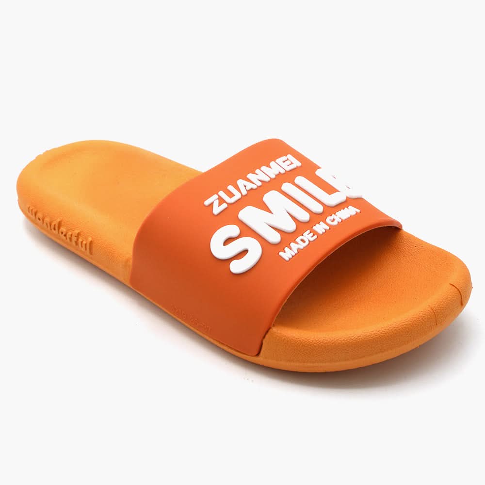 Women's Slider - Orange, Women Slippers, Chase Value, Chase Value