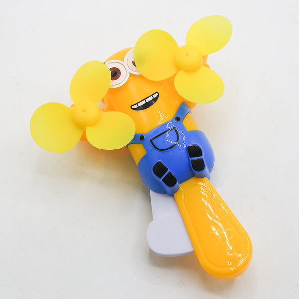 Minions Hand pressed Fan Toy - Blue, Newborn Rattles & Toys, Chase Value, Chase Value