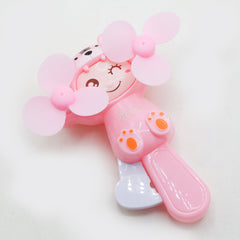 Tiger Hand Pressed Fan Toy - Pink, Newborn Rattles & Toys, Chase Value, Chase Value