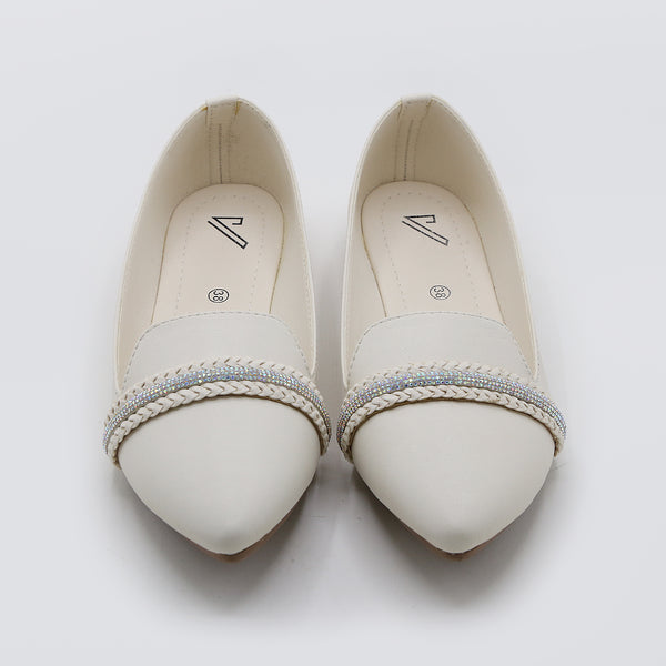 Women's Pumps - White