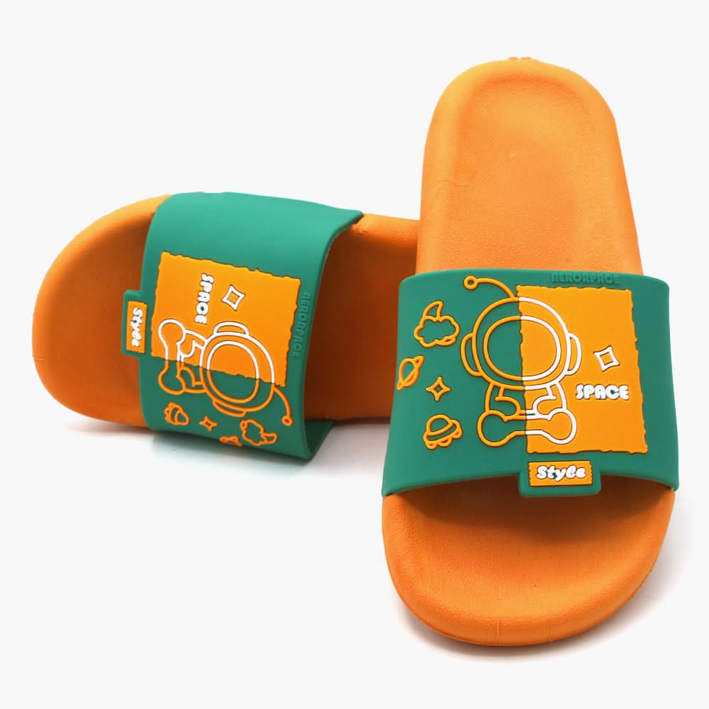 Women's Slider - Orange, Women Slippers, Chase Value, Chase Value