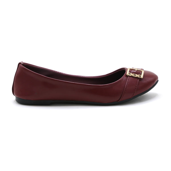 Women's Pumps - Maroon