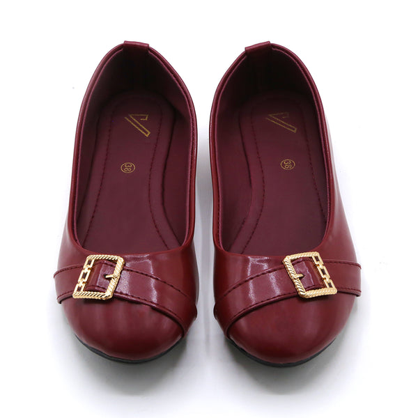 Women's Pumps - Maroon