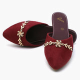 Women's Banto Slipper - Maroon, Women Slippers, Chase Value, Chase Value